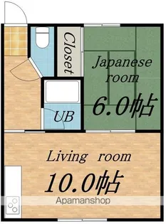 第2松金ハイツ【12号室】の間取り