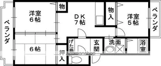 サンハイム南山本【4階】の間取り