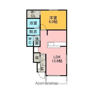 ピース ジョイ【1階】の間取り