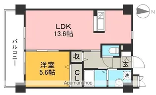 エルフィーノⅡ【6階】の間取り