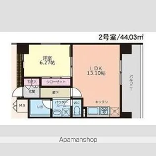 SーFORT桜川【602号室】の間取り
