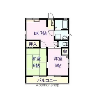 コーポヒラマツ【2階】の間取り