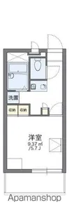 レオパレスプレンティ鳳【105号室】の間取り