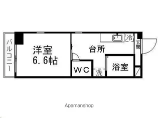 ピースフル泉13【208号室】の間取り