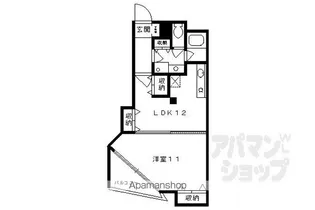 サンフローラ丸太町【404号室】の間取り