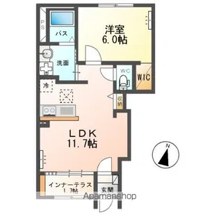 ハイランドヒル【1階】の間取り