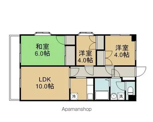 ポートアイランド坂戸【1階】の間取り