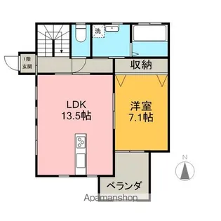 ウィクトル宝【EAST号室】の間取り