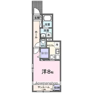 ベルメゾン江南【1階】の間取り