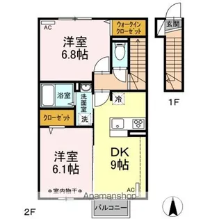 アネトス A【2階】の間取り