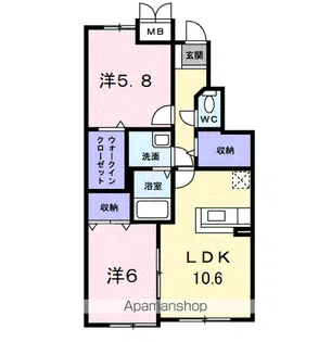 RICHES 21【1階】の間取り