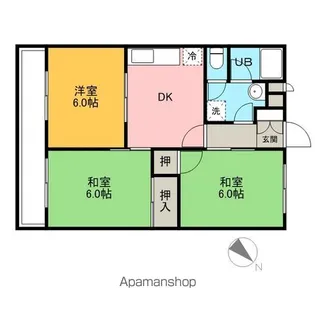 ツインスター Ⅱ【2階】の間取り