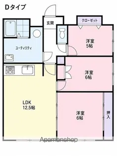 セントラル真々地【503号室】の間取り