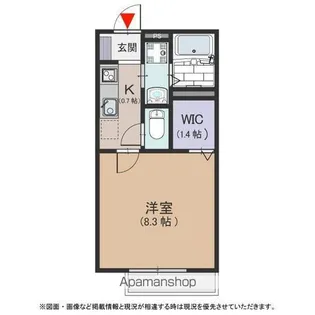 グリーンヴィル八雲 A【102号室号室】の間取り