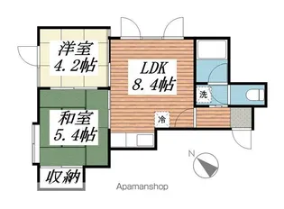 メゾン菊水元町【2階】の間取り