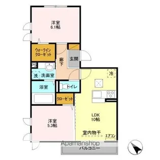 ルシールおおたかの森【1階】の間取り