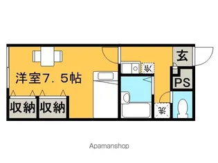 レオパレスクレールはまなす【1階】の間取り