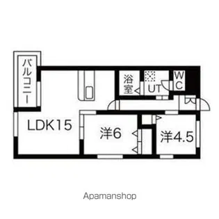 ダイアヒルズ住吉1【2階】の間取り
