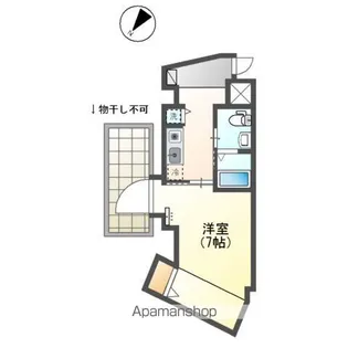 レジデンス明神町【5階】の間取り
