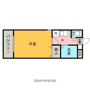 アーバン箱崎【1階】の間取り