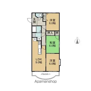 コンフォース【4階】の間取り