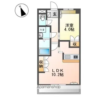 コーポウインクル【1階】の間取り