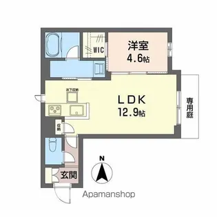 ユーグレイス東島田【1階】の間取り
