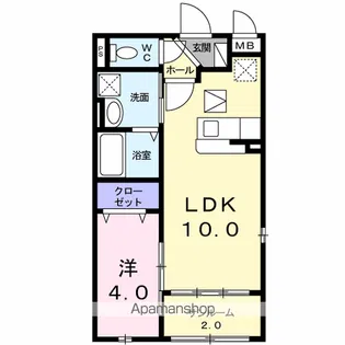 インテールハイツ【1階】の間取り