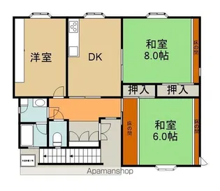 JGS緑丘マンション別館【2階】の間取り
