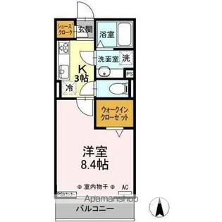 シンディパレスハートンD シンディパレス【2階】の間取り