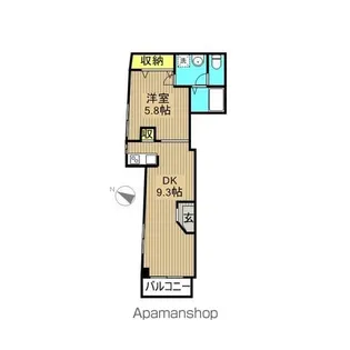 CASA CHIARA【101号室】の間取り