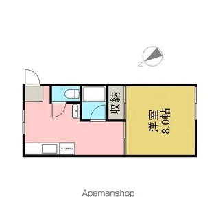 メゾン シェルティ【203号室】の間取り