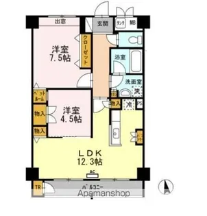 TRIーSTAGE【3階】の間取り