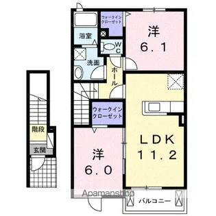 ラマージュ A【2階】の間取り
