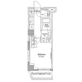 ザ・パークハビオ神泉【2階】の間取り