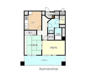 パレ日影門【8階】の間取り