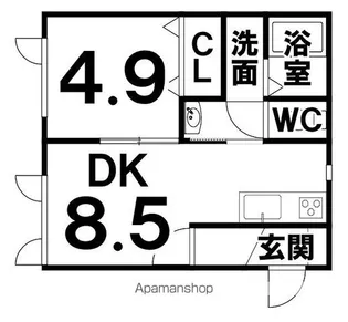CIEL(シエル)【202号室】の間取り