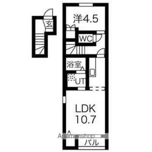 タウンコート上杉【2階】の間取り