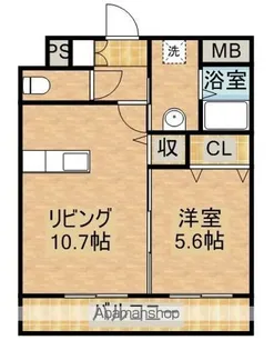 エメラルドマンション【3階】の間取り