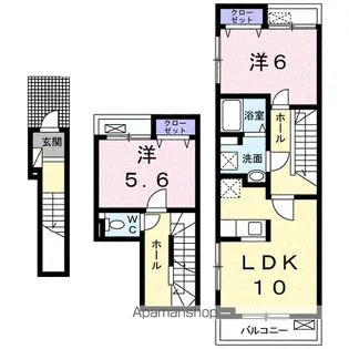 ベーネ・ファミリア【2階】の間取り