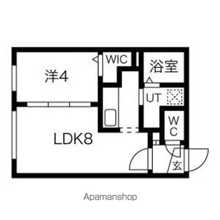 ラフィーネ月寒中央通【3階】の間取り
