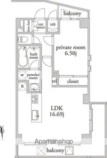 アーベイン早稲田【10階】の間取り