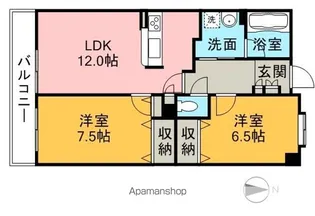 タロックス新居浜【3階】の間取り