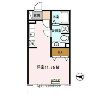 コスミオンセブン【1階】の間取り