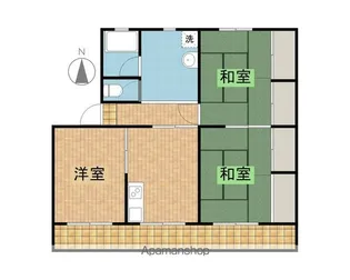 コーポ大坪【3階】の間取り