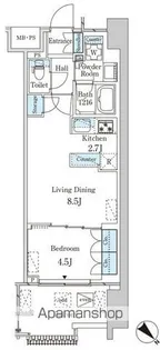 レガシス中目黒【3階】の間取り