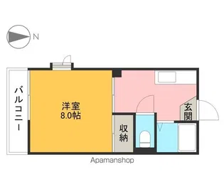 メゾン福富【202号室】の間取り