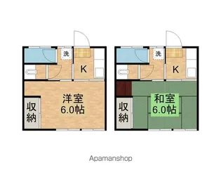 日昇コーポ【2階】の間取り