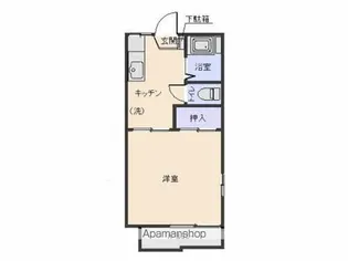 シャンヴィラージュ【203号室】の間取り