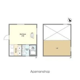神宮前マンション【1階】の間取り